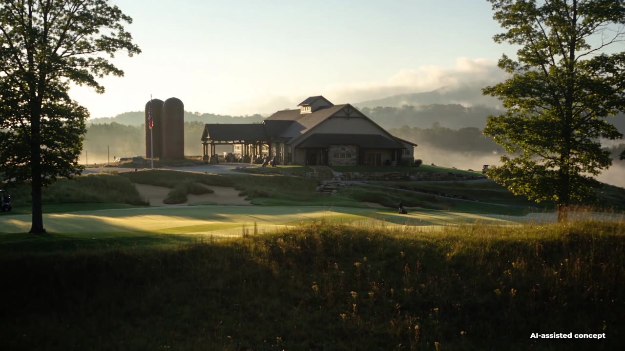 Course view from the Dormie Network / Ballyhack AI-assisted concept