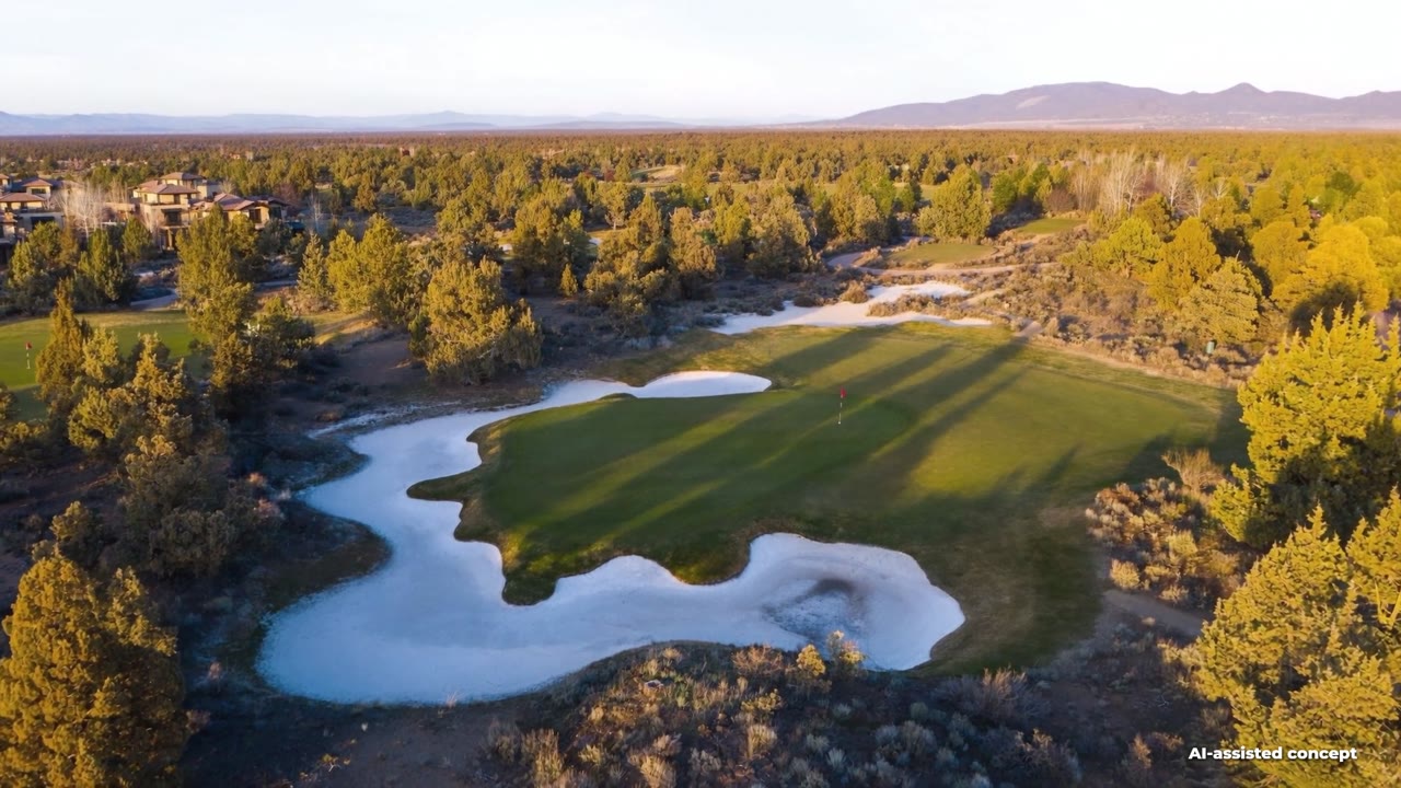 Course view from the Juniper Preserve / Pronghorn AI-assisted concept